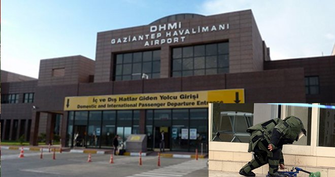 GAZİANTEP HAVALANIN DA BOMBA PANİĞİ