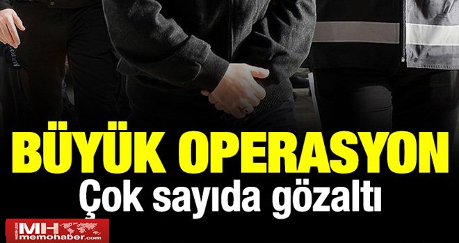Gaziantep merkezli FETÖ operasyonu: Çok sayıda gözaltı