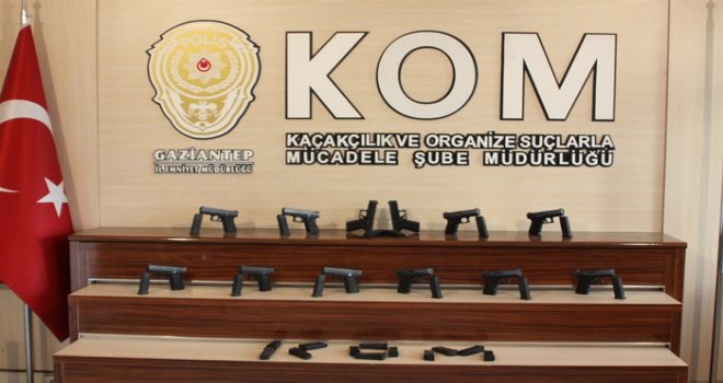 GAZİANTEP'TE SİLAH KAÇAKÇILARINA AĞIR DARBE