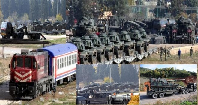 GAZİANTEP TREN GARINDA ASKERİ SEVKIYAT...