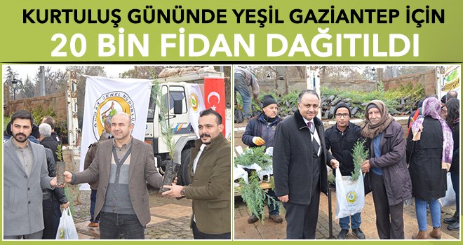 Gaziantep'in kurtuluşunda fidan coşkusu
