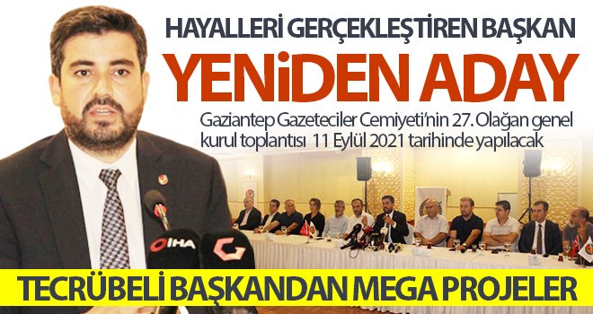 Gaziantepli gazeteciler genel kurul heyecanı yaşıyor