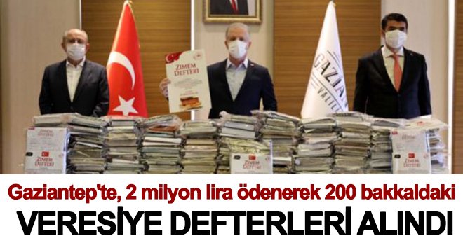 Gaziantep'te 200 bakkaldaki veresiye defterleri alındı