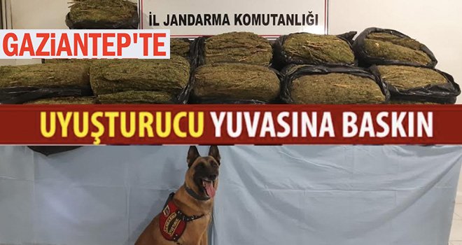 Gaziantep'te uyuşturucu imalathanesine şok baskın
