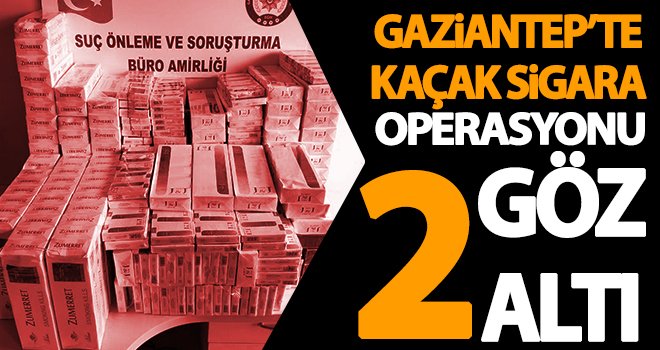 Gaziantep'te 1715 paket gümrük kaçak sigara ele geçirildi