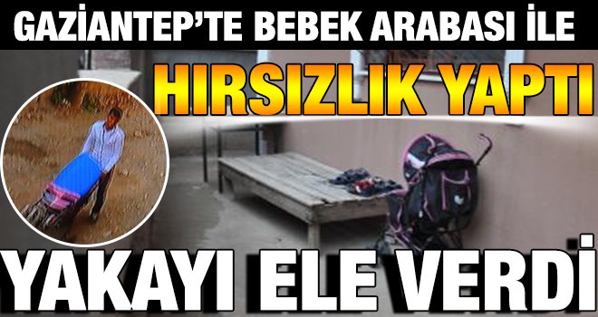 Gaziantep'te 55 kilo zeytinyağını bebek arabasıyla çaldı