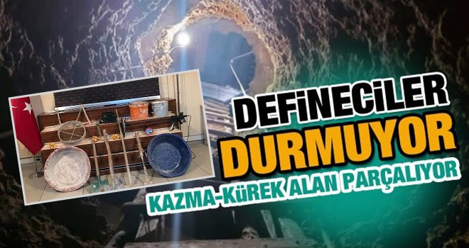 Gaziantep'te defineciler durmuyor! 5 gözaltı