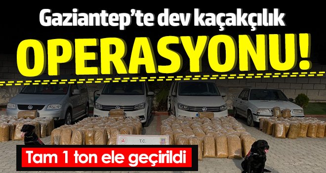 Gaziantep'te dev kaçakçılık operasyonu!