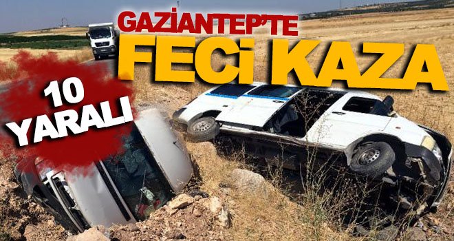 Gaziantep'te engelli öğrencileri taşıyan minibüs devrildi