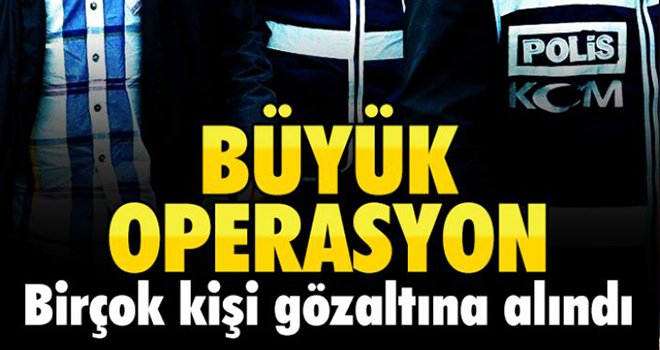 Gaziantep'te FETÖ operasyonu, gözaltılar var...