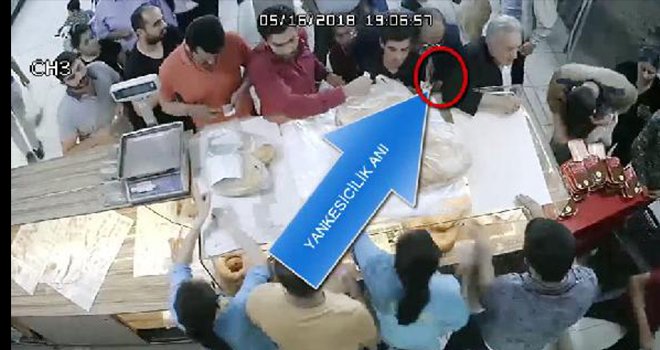 Gaziantep'te, fırında yankesicilik şüphelisi yakalandı