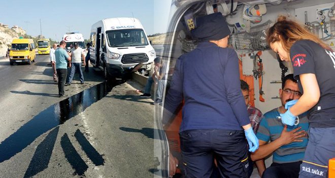 Gaziantep'te işçi servisleri çarpıştı: 6 yaralı
