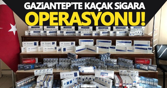 Gaziantep'te kaçak bin 323 paket kaçak sigara ele geçirildi