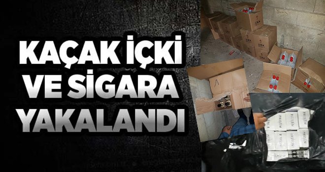 Gaziantep'te kaçak sigara ve içki operasyonu: 5 gözaltı