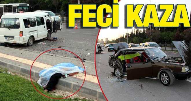 Gaziantep'te korkunç kaza: 1 ölü, 14 yaralı