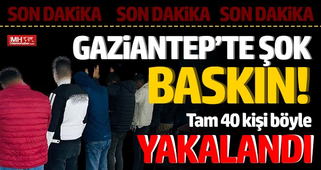 Gaziantep'te kumar baskını: Onlarca kişiye...