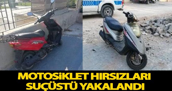 Gaziantep'te motosiklet hırsızları yakalandı