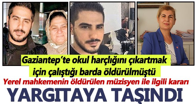Gaziantep’te okul harçlığını çıkartmak için çalıştığı barda öldürülmüştü
