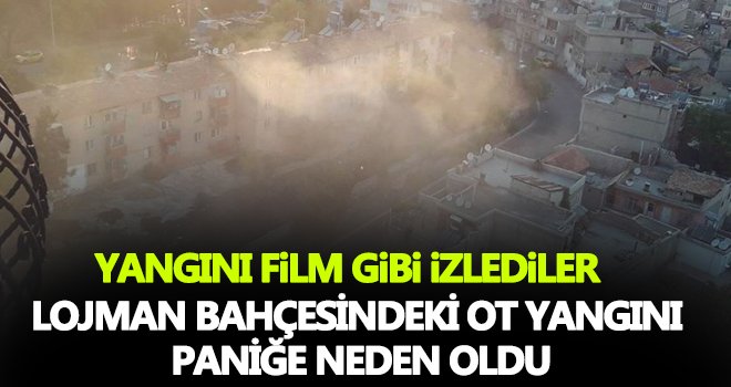 Gaziantep'te ot yangını paniğe neden oldu