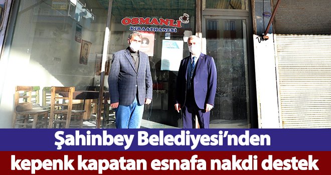 Gaziantep'te pandemi mağduru esnafa büyük destek