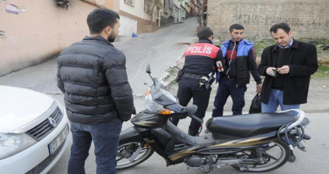 Gaziantep'te polisten motosiklet operasyonu