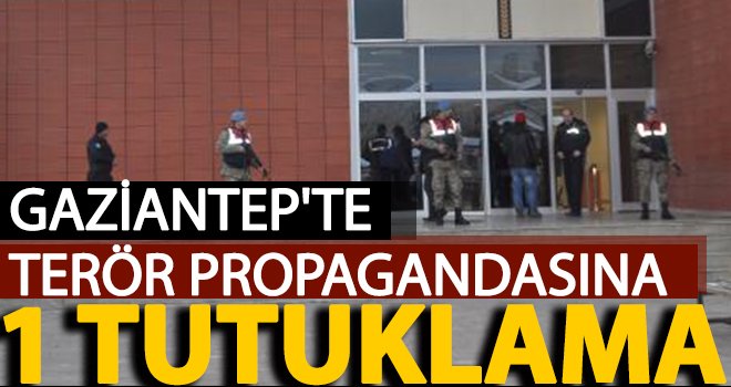 Gaziantep'te sosyal medya propagandasına 1 tutuklama