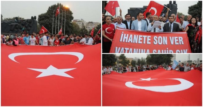 GAZİANTEP'TE STK'LAR TERÖRE KARŞI YÜRÜDÜ