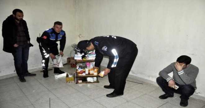 Gaziantep'te Suriyelinin ruhsatsız eczanesine baskın