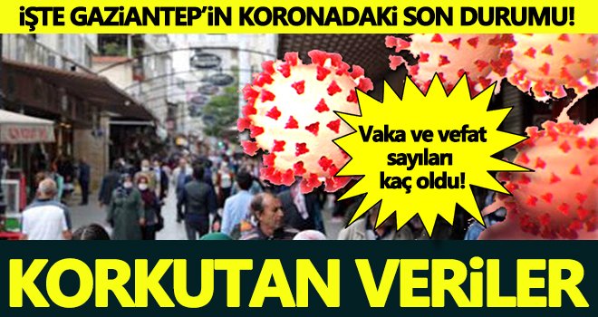 Gaziantep'te vaka sayıları artmaya devam ediyor!