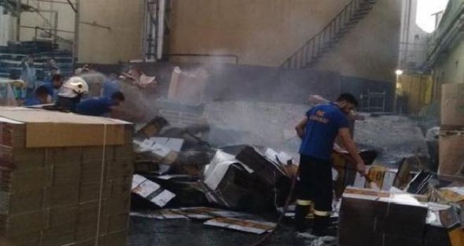 Gaziantep'te Yağ fabrikasındaki yangın korkuttu