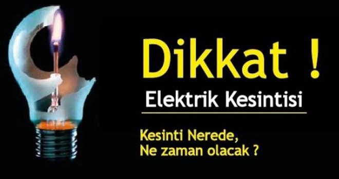 Gaziantep'te yarın yine elektrik kesintisi var...