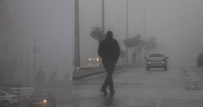 Gaziantep'te yoğun sis etkili oldu