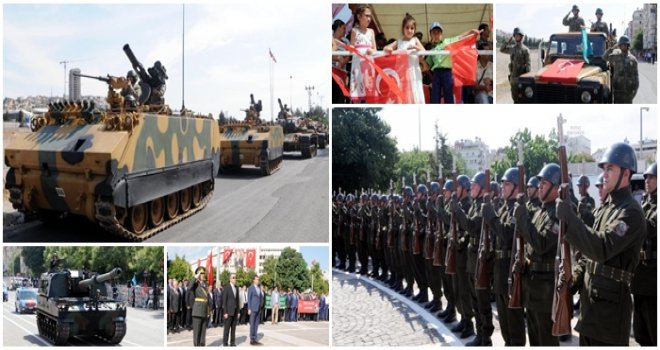 GAZİANTEP'TE ZAFER BAYRAMI COŞKUSU