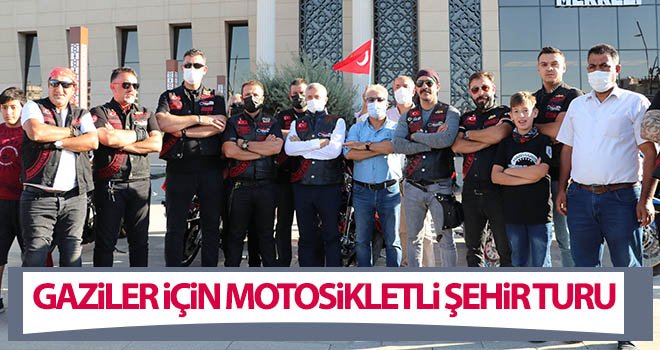 Gaziler için motosikletli şehir turu