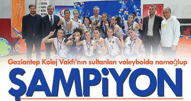 GKV'nin sultanları voleybolda namağlup şampiyon