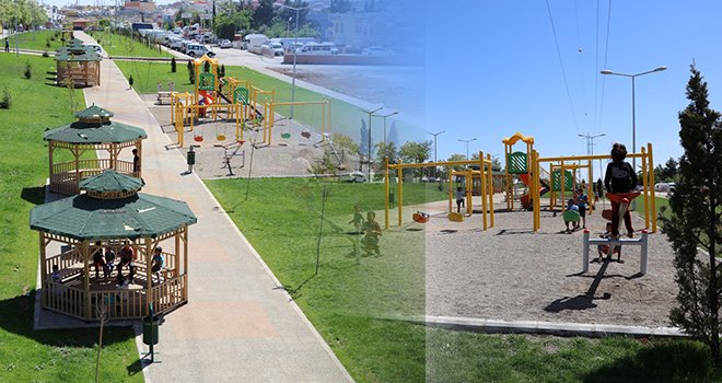 Göllüce parkı hizmete girdi