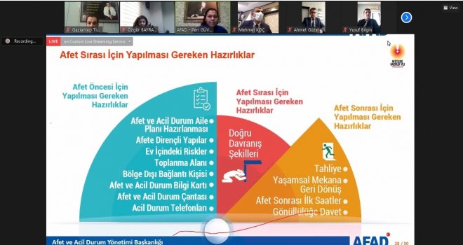 GTB'den afet farkındalık eğitimi