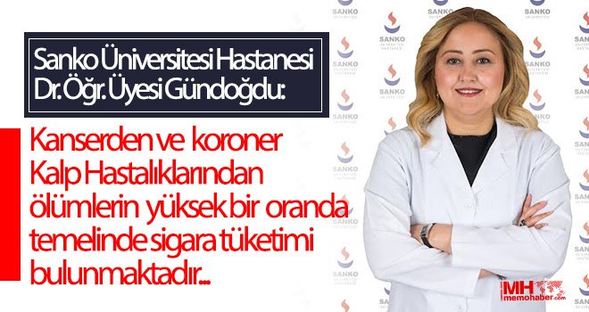 Gündoğdu: Sigarayı bırakan üç gün sonra bile daha rahat nefes alır