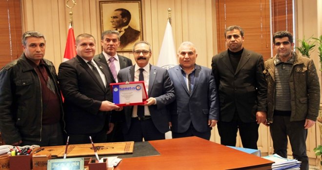 HAK-İŞ'den Rektör Gür’e ziyaret