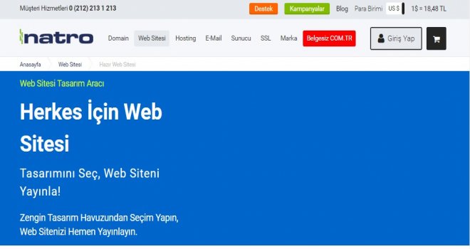 Hayalinizdeki Web Sitesini Tek Tıkla Kurun!.