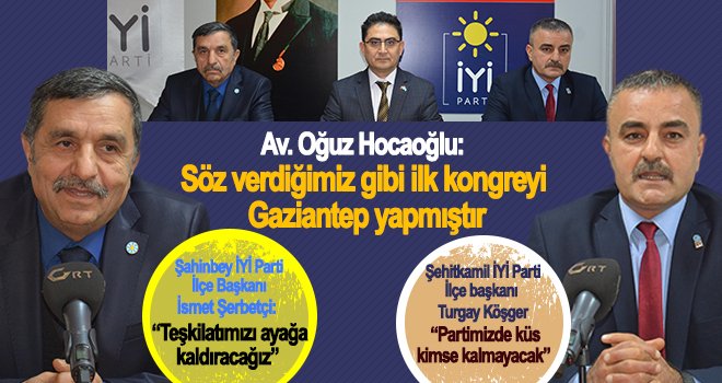 Hocaoğlu: Kongreler süreci hız kesmeden devam edecektir