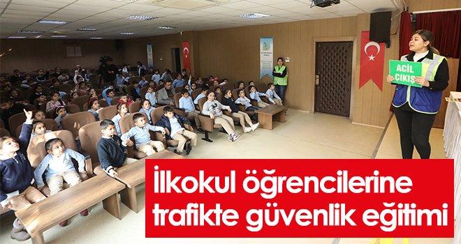 İlkokul öğrencilerine trafikte güvenlik eğitimi