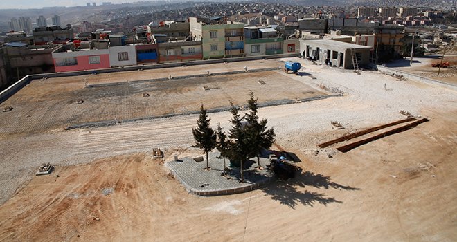 İncilikaya uzay çatılı pazar yeri hızla yükseliyor