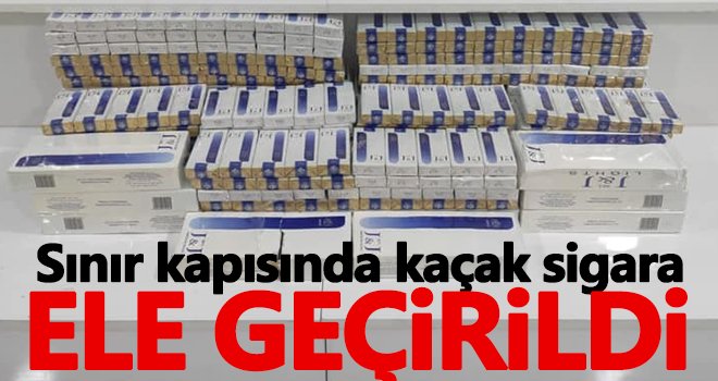 Sınır kapısında bin 250 paket kaçak sigara ele geçirildi