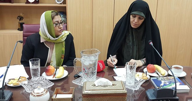 İRAN CUMHURBAŞKANI YARDIMCISI İLE GÖRÜŞTÜ