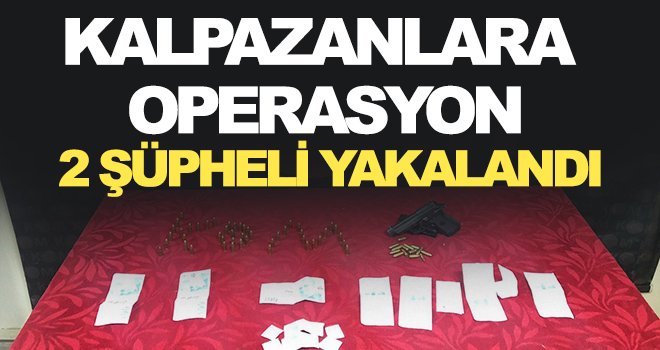 Kalpazanlara operasyon: 2 şüpheli yakalandı