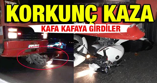 Kamyonun çarptığı motosikletli ağır yaralandı
