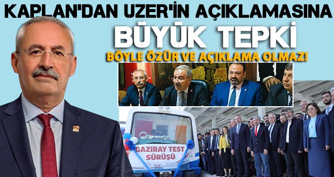 Kaplan: Şahin’in açıklamaları akıl ve mantık dışıdır