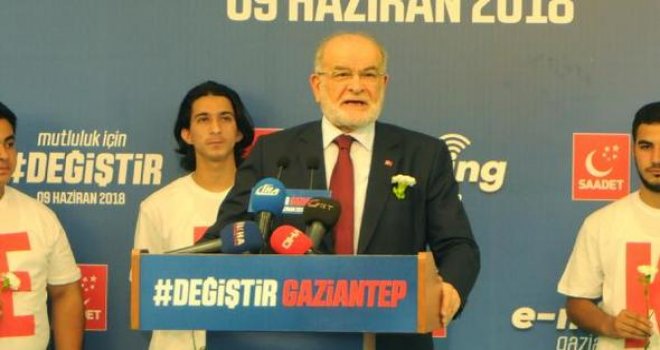 Karamollaoğlu, Gaziantep'te 'e-miting' yaptı