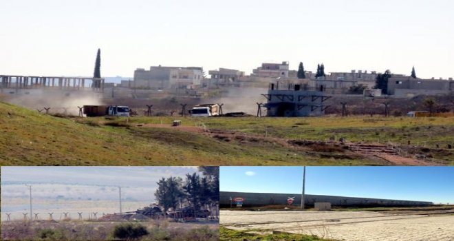 Karkamış Sınırında Tel Örgülerin Yerine Beton Duvar